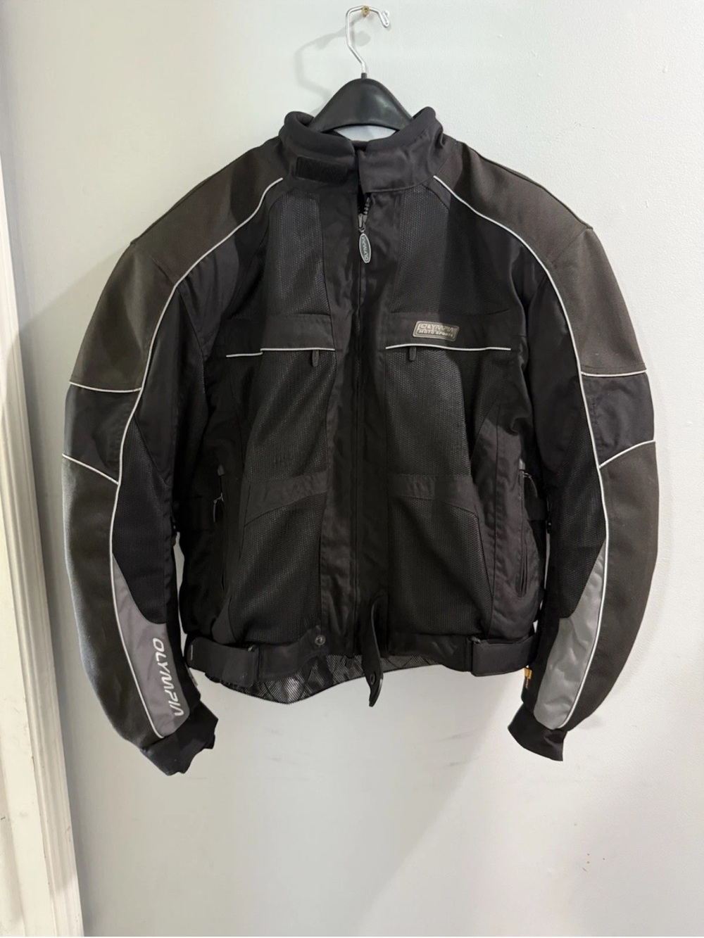 Men's Black Motorcycle Jacket XL